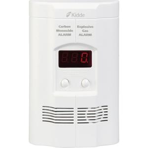 Kidde Carbon Monoxide Detector, Propane, Natural, Methane, & Explosive Gas Alarm, PlugIn Wall with 9Volt Battery Backup, Digital LED Display