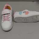 Disney Lilo & Stitch Sneakers Lace Up Lightweight Breathable - Stitch Shoes for Girls and Women Size 13, White Pink