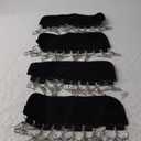 Hat Organizer Holder for Hanger & Room Closet, 4Pack Hat Storage Clips, for Hang Baseball Hats Rack, Ball Caps, Winter Beanie & Accessories, Fits All Hangers (4PC Black)
