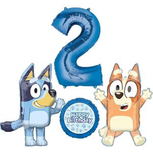 Bluey and Bingo 2nd Birthday Party Supplies Balloon Bouquet Decorations
