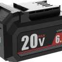 6.0Ah 20V Lithium Battery Replacement for Skil 20V Battery, Compatible with PWRCORE 20 Series Tools & BY519601 & BY519702 Batteries
