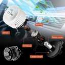 AC Heater Blower Motor with Fan fit for Chevrolet SSR 2003-2006,Chevrolet Colorado 2004-2012,GMC Canyon 2004-2012,Replacement for OE# 700187, 89019178