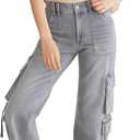 Aeropostale Women's Utility Cargo Pant (Gray, L)