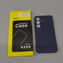 JETech Slim Fit Case for Samsung Galaxy S25 5G, Camera Lens Full Protection, Soft TPU Thin Protective Phone Cover with Matte Finish, Shockproof (Dark Blue)
