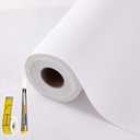 Shelf Liners for Kitchen Cabinets 12in x 20FT, Non Adhesive Drawer Liner Pure White Thickened Shelf Liner Non-Slip Easy to Clean for Tool Box Refrigerator with Knife and Tape Measure