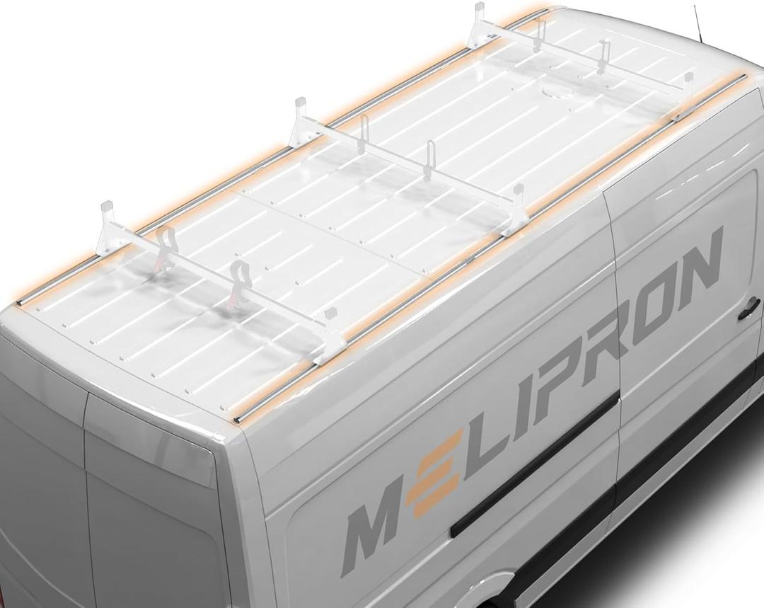 MELIPRON Roof Rack Side Rails Fit for Sprinter Van 170" WB, Aluminum Track Racks with Rubber Seal Fit for 2007-2025 Sprinter High Roof