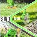 Electric Weed Wacker Cordless, 21V Battery Powered Weed Eater with Charger & 2 Batteries, Stringless Weed Whacker with Metal Blade, Light Weight 3 in 1 Grass Trimmer Edger Brush Cutter for lawn Garden