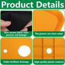 2 Pack 13" Square Planter Insert, Reusable Large Plant Pots Insert with Liner, Plastic Planter Pot Fillers for Indoor and Outdoor 16''-19'' Plants Containers