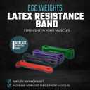 EGG WEIGHTS Resistance Bands Set, Pull Up Bands, Workout Bands for Exercise, 4 Levels of Resistance for Resistance Training, Home Workouts, Stretching, and Physical Therapy