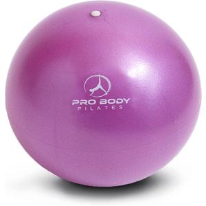ProBody Pilates Small Exercise Ball - 9 Inch Workout Ball for Stability, Barre, Yoga, Core & Physical Therapy (Purple)