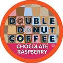 Double Donut Flavored Coffee Pods, Chocolate Raspberry Coffee, Single Serve Medium Roast Coffee for Keurig K Cups Brewers, 24 Count, Best If Used 01/20/2027