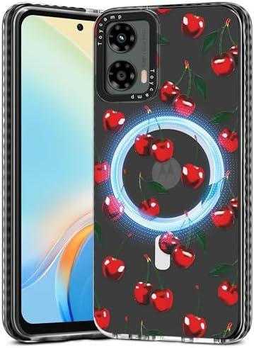 Toycamp for Moto G 5G 2024 Case - Compatible with MagSafe Women Girls Cute Phone Cover Magnetic with Shockproof Protective Girly Pretty Designer Funda for Motorola G 5G 2024, Cherry