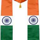 Class of 2026 Graduation Stole Flag Sash with Gold Tassels 72 Inch for High School College University Ceremony