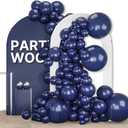 PartyWoo Navy Blue Balloons 152pcs Different Sizes of 18 12 10 5 Inch Dark Blue Balloon Arch Kit Garland for Graduation Wedding Sports Baby Shower Birthday Bachelorette Party Decorations Blue-Z90