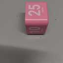 COWVTUJ Digital Pomodoro Timer Cube 5/10/25/50min, Visual Productivity Flip Timer for Kids Classroom Desk, Custom Countdown, Silent and Sound Mode for ADHD Study Work Game Kitchen (Pink)
