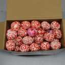 Honoson 108 Pcs Valentines Day Heart Stress Balls Bulk Heart Shaped Mini Foam Stress Relief Balls for Valentines Classroom Exchange Gifts Carnival Reward Supply