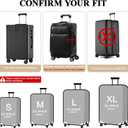 Luggage Covers For Suitcase Tsa Approved,Suitcase Cover Protector Fit 22-24 Inch,Washable Elastic Stretchy Anti-scratch Luggage Sleeve (FLYDOG)