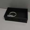 Saillong Doorbell Chime Cover Box Only, Decorative Wood Doorbell Cover for Wall inside With Geometric Design, Universal Indoor Doorbells Covers with Self Adhesive Tape, Easy to Install(Black)