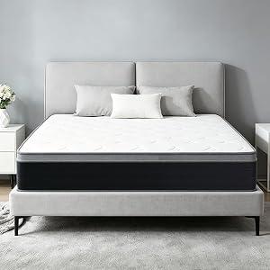 Queen Size Mattress in a Box 10 Inch Pocket Spring Queen Bed Mattress