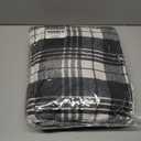 G Gradual Men's Flannel Jacket Fleece Sherpa Lined Hoodies Zip Up Plaid Shirt Warm Winter Jackets for Men with Zipper Pockets (Black, L)