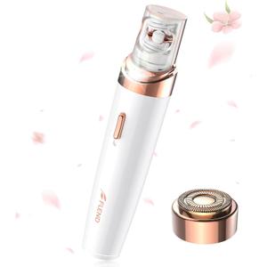 Epilator, 2 in 1 Epilator for Women Rechargeable, Women's Electric Shaver with LED Light, Hair Removal, Hair Removal for Women Legs/Face/Bikini/Arms, Smooth Epilator Trimmer Travel Kit Set, Simple to use