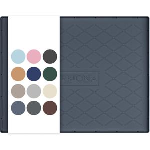 URMONA 25" x 22" Waterproof Silicone Mat in Multiple Sizes & Colors, Under Sink Mat for Kitchen & Bathroom, Pet Food Pad for Dogs & Cats, Kitchen Cabinet Liner, Multi-Purpose for Storage(Dark Grey)