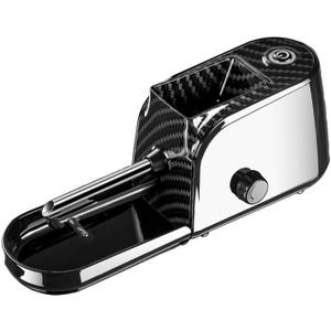 Electric Cigarette Rolling Machine Portable Tobacco Injector Maker Household Automatic Electric Cigarette Injector Machine (8mm Tube) (Carbon Fibre)
