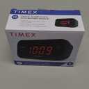 Timex Alarm Clock with Large Display, Digital Alarm Clock for Bedroom Includes 120V Universal Power Adapter (T121B - Black)