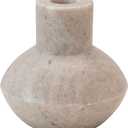 Bloomingville Decorative Marble Taper Candle Holder, Beige