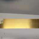Prime-Line MP4704 6 x 34 in. Solid Brass Kick Plate, Polished Brass Finish (Single Pack)