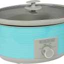 BLACK+DECKER 7-Quart Slow Cooker, SC2007D, Lid Holder, 3 Heat Settings, Extra Large Handles, Dishwasher Safe, Teal