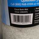 Divine Design Heavenly Comfort Cloud Bath Mat with Microban, 29 in L, 17 in W, Vinyl Mat Surface