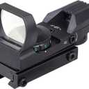 Red and Green Reflex Sight with 4 Reticles, 3/8" Dovetail Mount for Airgun Airsoft 11mm Rail and .22 RF
