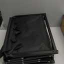 Wagons Carts Foldable, Collapsible Wagon, Foldable Wagon Cart with Wheels, Folding Wagons for Beach Camp Sports Garden, 2 Cup Holders/Lightweight Portable/Black/360 LBS