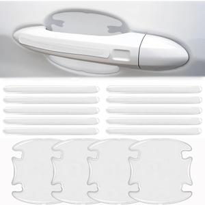 14PCS Car Door Protector, Rearview Anti-Collision Bumper Trim Guard Sticker,Universal Anti-Scratch Guard Stickers Universal for Most Car Handle