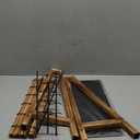 Jewelry Display for Vendors Selling, Wood Earring Bracelet Keychain Display for Vendors with Adversitsing Board 30 Hooks, Large Capacity Jewelry Holder Display Stands Rack for Earring Card (Carbonized Brown)