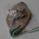 Straw Crossbody Shoulder Bag, Beach Woven Hobo Bags with Adjustable Strap, Large Capacity Straw Crescent Bags (Khaki)