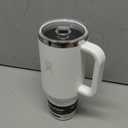 Hydro Flask Travel Tumbler with Handle, Clear Lid and Straw - Insulated Stainless Steel