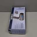 Conair Travel Hair Dryer with Dual Voltage, 1875W Compact Blow Dryer with Folding Handle, Gray