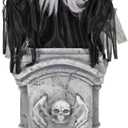 Haunted Hill Farm 3.1-Ft. Winged Girl & Tombstone Halloween Animatronic
3.1 Ft Tall, Sound-Activated Rising Motion & Opening Wings, Red Eyes, Spoken Phrase, Creepy Girl Halloween Decoration