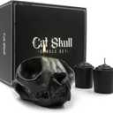 GAVIA Skull Candle Set - Halloween Decor - Emo Decor