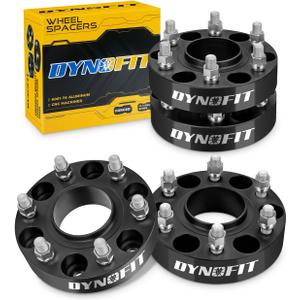 Dynofit 1.5 inch 6x5.5 Wheel Spacers for Chevy Silverado GMC Sierra 1500 Yukon XL Avalanche,4pcs 6x139.7 M14x1.5 Studs 78.1mm Bore Hub centric Forged Spacer for Tahoe Escalade K1500 Suburban