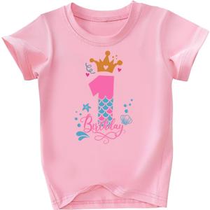 Toddler Girls First Birthday Shirts for Girls One Years Old Outfit for Party Tshirt (2T, Queen)