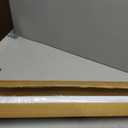 DEZ FURNISHINGS Cordless 1" Light Filtering Pleated Shade, Fabric, 37" W x 48" H, White