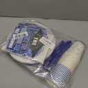 Blue and White Graduation Decorations Dinnerware Set Class of 2026 Decorations Blue Graduation Plates and Napkins Cups Tablecloth Banner for 2026 Congrats Grad Party Decorations, Serve 25