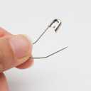 2 x vrupin 100pcs Stainless Steel Curved Safety Pins for Quilting, Safety Pins Bulk Metal Silver Sewing Pins Clothing Clips Tool Decorative Safety pins (2inch)