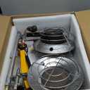 Propane Tank Top Heater 30000 BTU, Indoor/Outdoor With 3 Heating Levels, Tip-Over Protection, Portable LP Gas for Camping, Tent, Garage, Patio, RV Travel, Ice Fishing - Yellow