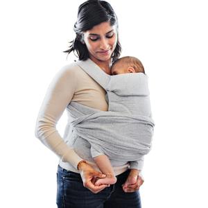 Boppy ComfyGrow Baby Carrier, 7-35lbs, Dove Gray, Newborn to Toddler with 3 Carrying Positions, 3-Stage Adjustable Seat and Head Support, Cotton Fabric