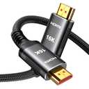 Snowkids 16K 10K 8K HDMI Cable 96Gbps 10FT, 48Gbps Ultra High-Speed HDMI Cables Cord, 8K@120Hz, 4K@240Hz HDCP 2.3 & Dynamic HDR Compatible for TV/Monitor/Projector/Entertainment & More