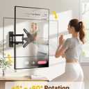 monTEK Full Motion TV Wall Mount Bracket for Most 13-43 Inch LED LCD Flat Screen TVs & Monitors, Swivel Tilt Extension Rotation with Articulating Arms, TV Mount Max VESA 200x200mm, up to 44lbs